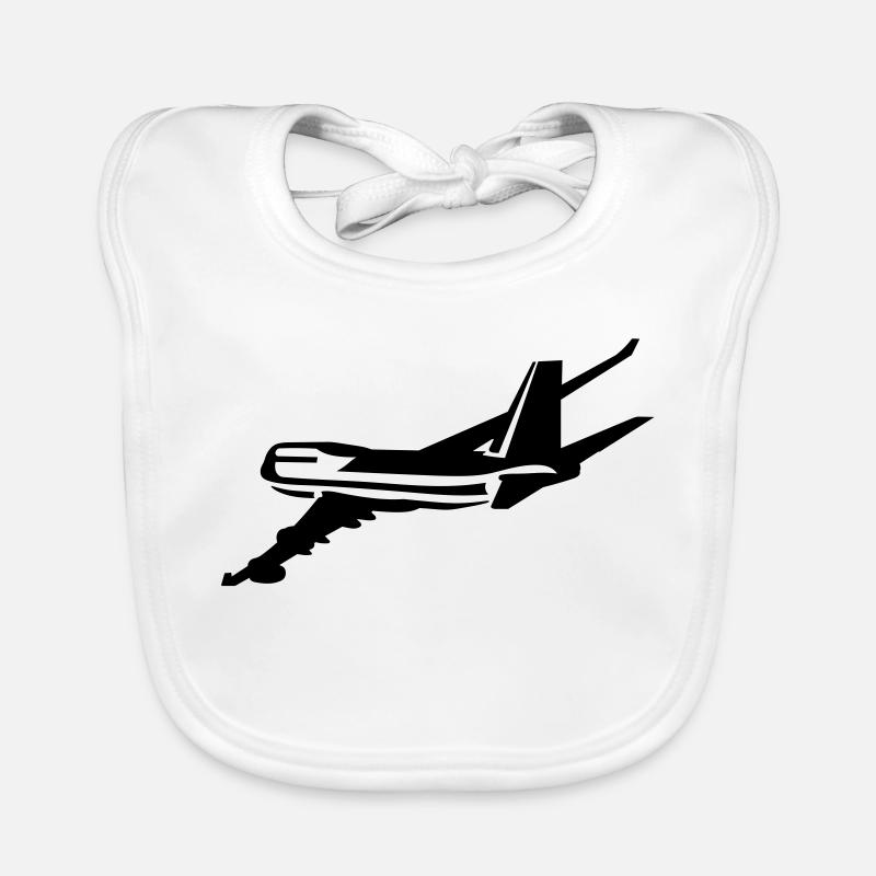 Passagierflugzeug Baby Bio-Lätzchen