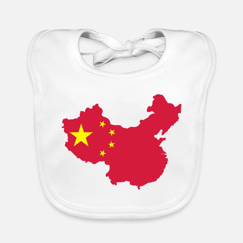 Carte de la Chine Bavoir bio Bébé
