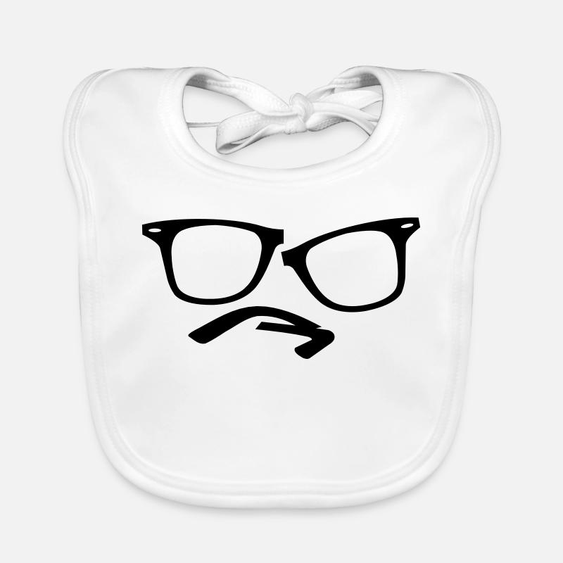 lunettes hippie nerd Bavoir bio Bébé