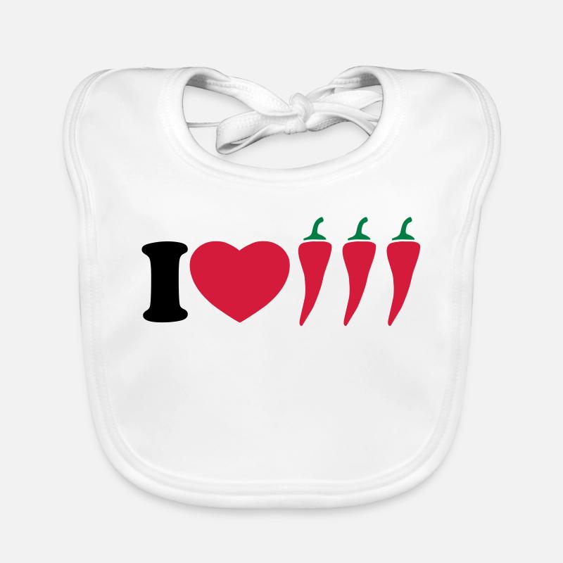 I love chilli Organic Baby Bibs
