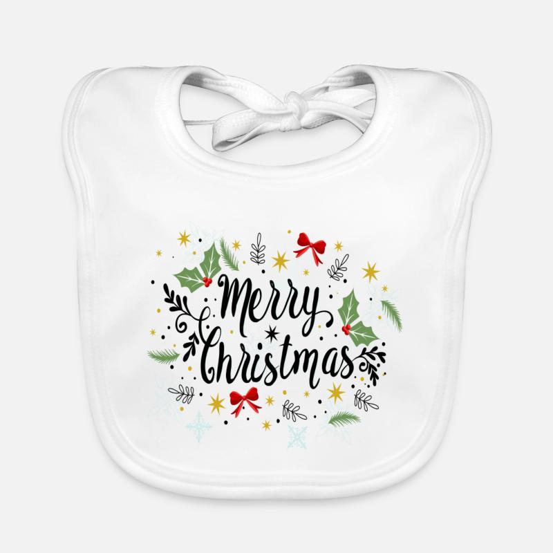 Joyeux Noël - Joyeux Noël Bavoir bio Bébé