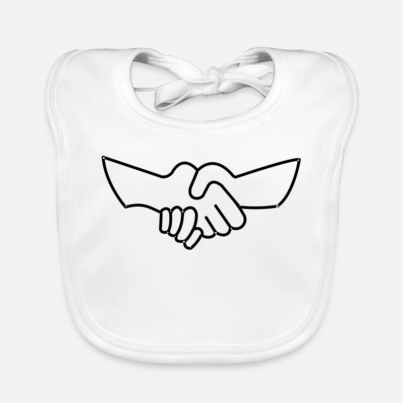 Hand shake -- ©roil Baby Bio-Lätzchen
