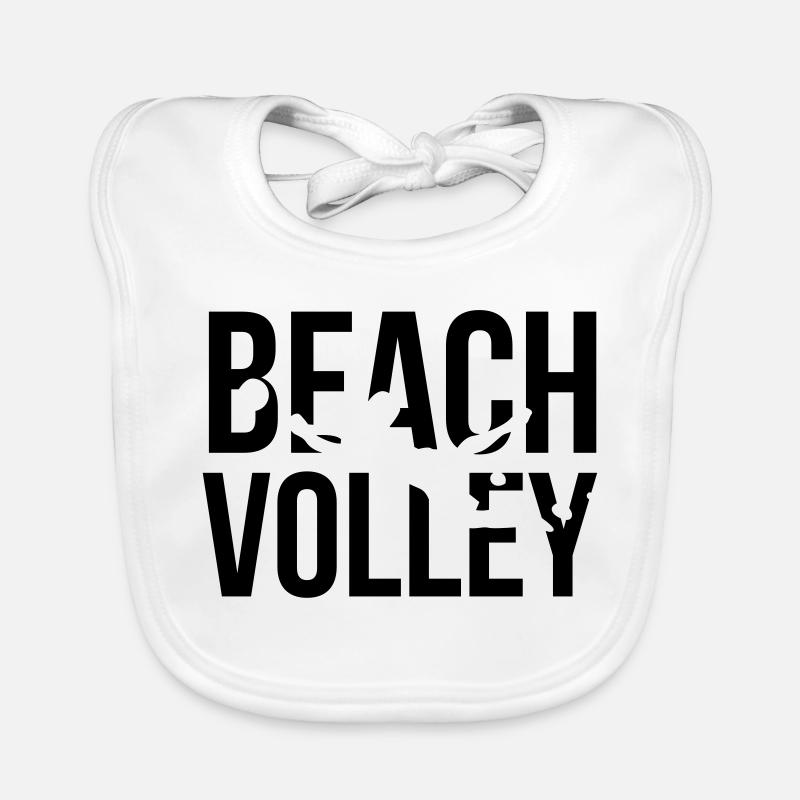 beach volleyball Baby Bio-Lätzchen