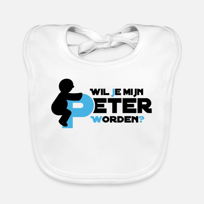 Peter white Organic Baby Bibs