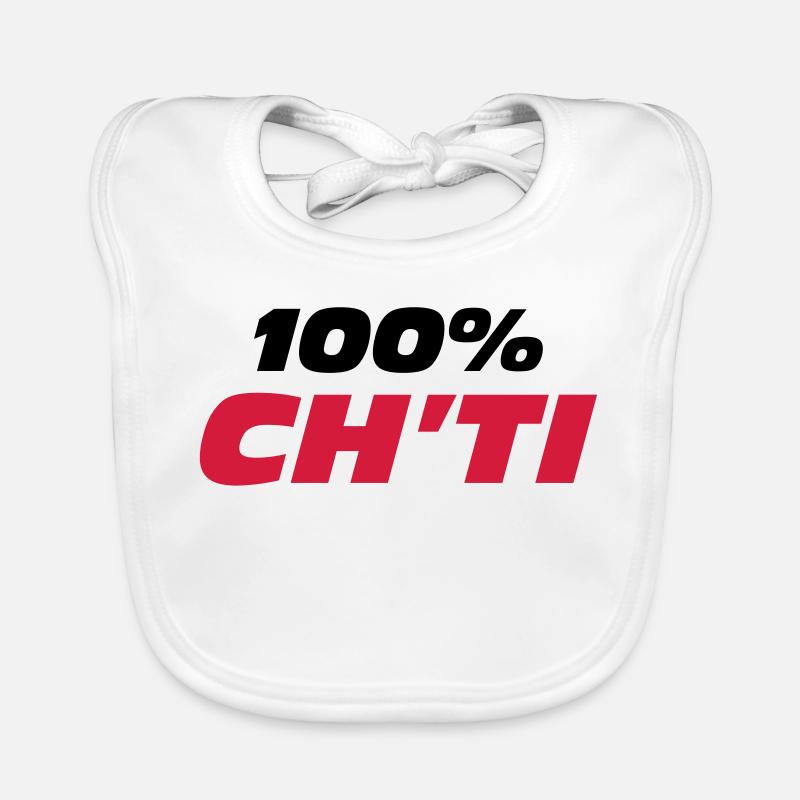 100% Ch'ti - Baby Bio-Lätzchen - Weiß