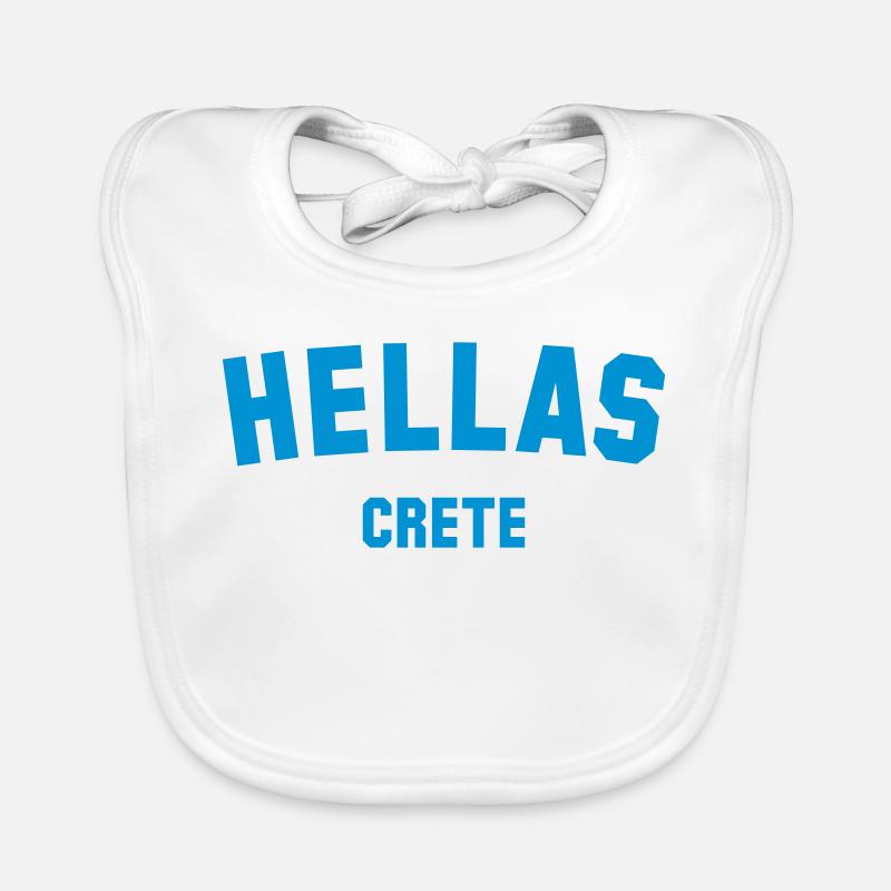 CRETE Grèce Grèce Bavoir bio Bébé