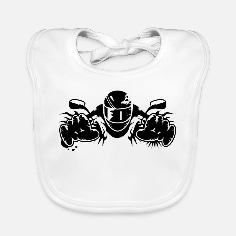 ride a motorcycle Organic Baby Bibs