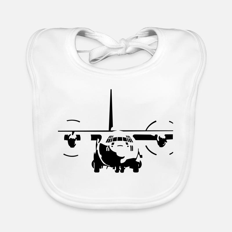 C-130 Hercules - Baby Bio-Lätzchen - Weiß