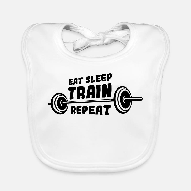 Bodybuilder Spruch Baby Bio-Lätzchen