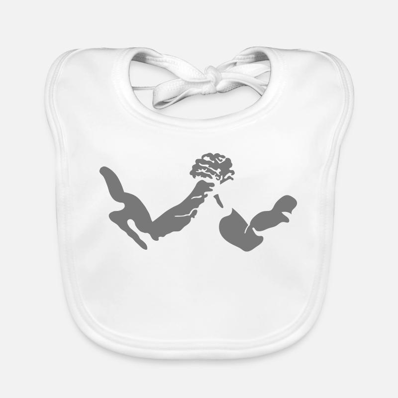 Arm wrestling Baby Bio-Lätzchen