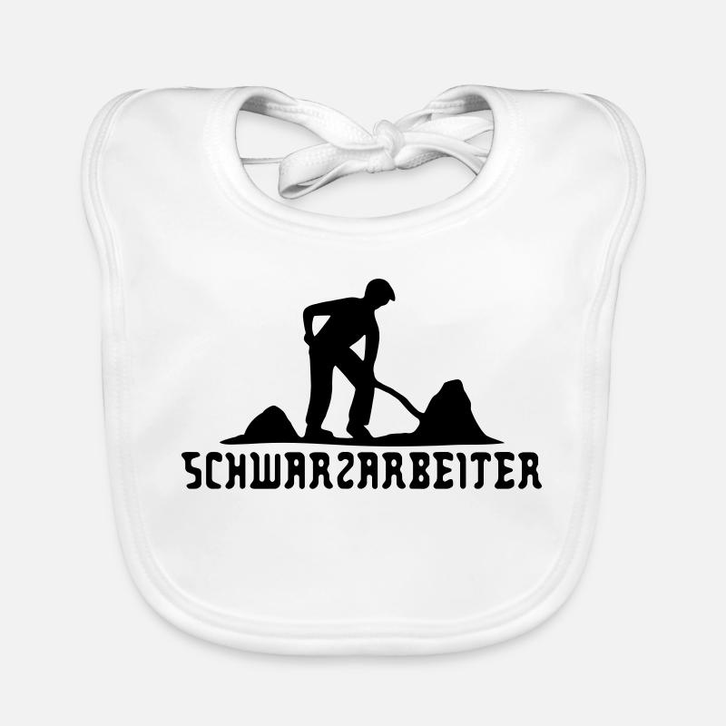 Schwarzarbeiter Baby Bio-Lätzchen