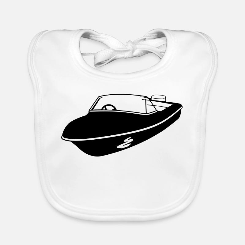 hors-bord bateau de course Bavoir bio Bébé