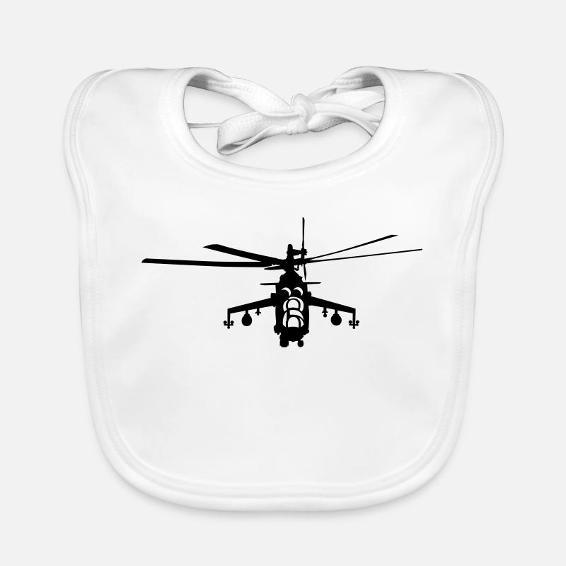 Hubschrauber Mi-24 Baby Bio-Lätzchen