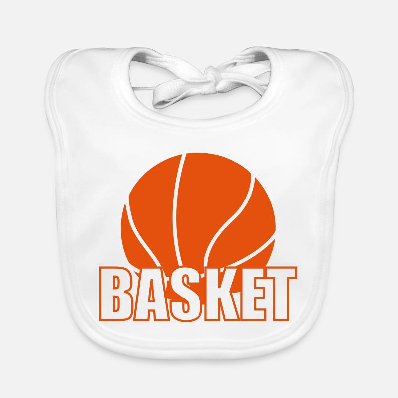 Basket - Bavoir bio Bébé - blanc