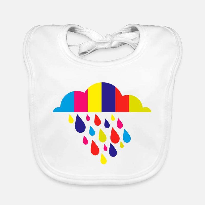 bunt herbst regen Baby Bio-Lätzchen