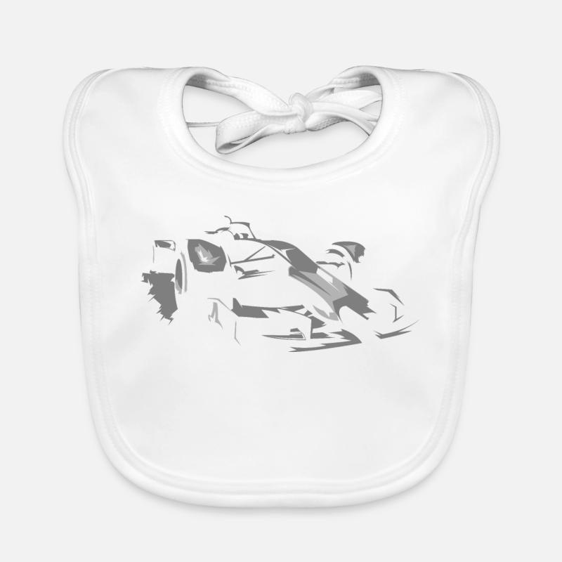 Illustration de voiture de course de formule icône de Grand Prix Bavoir bio Bébé