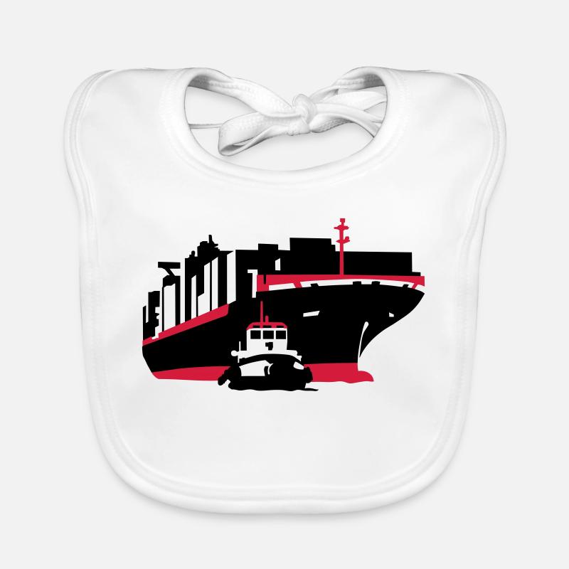 container ship Organic Baby Bibs