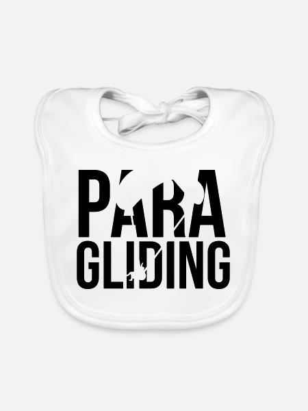 paragliding - Bavoir bio Bébé - blanc - Devant
