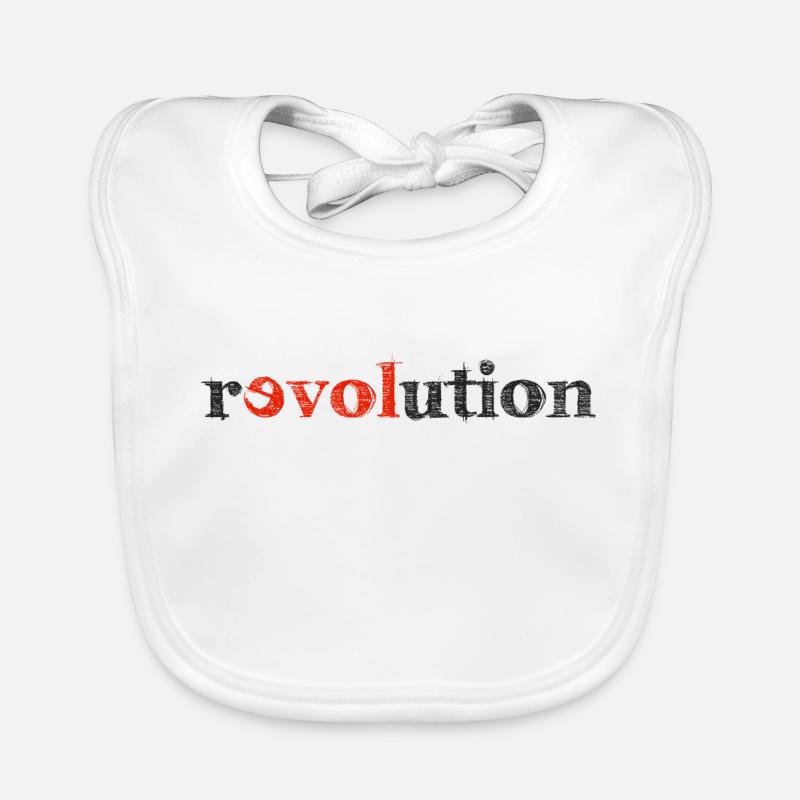 Révolution de l'amour Bavoir bio Bébé