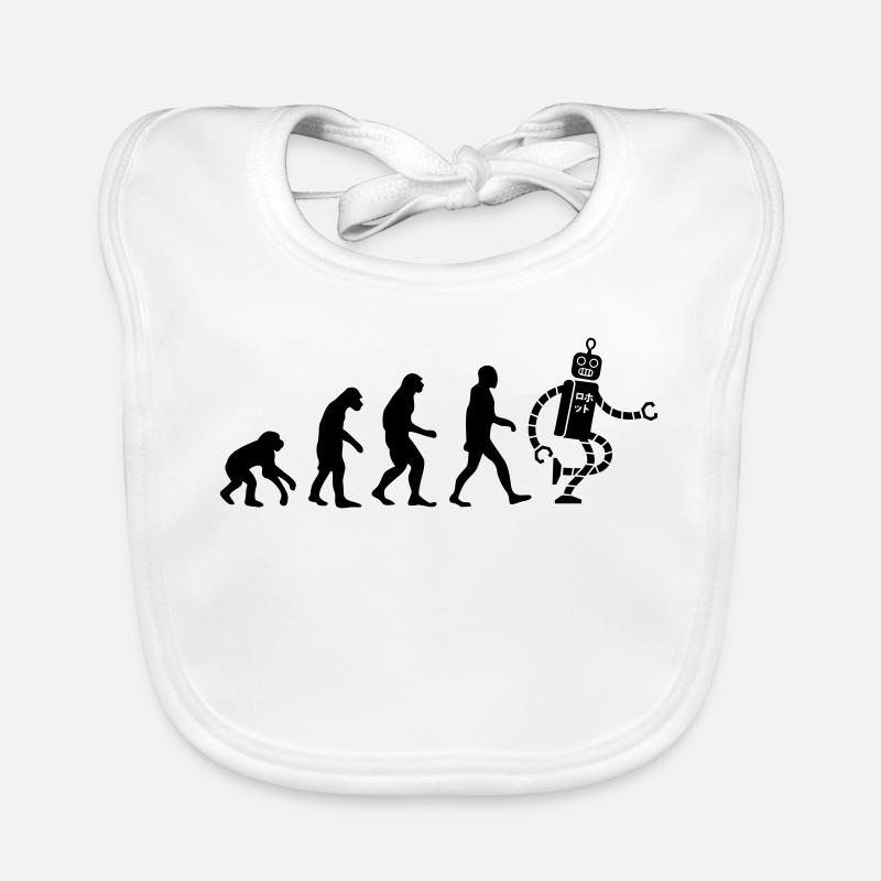 evolution robot Organic Baby Bibs