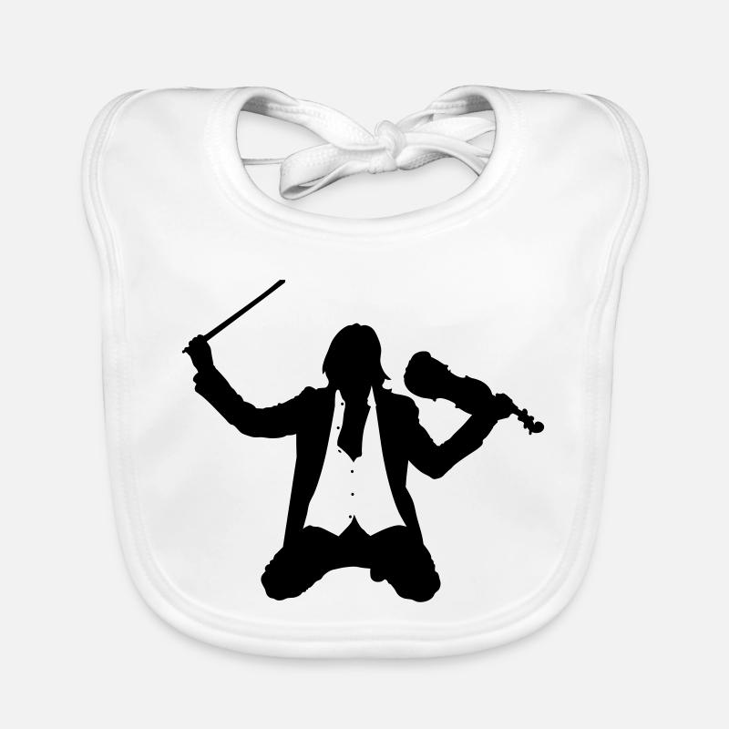 violinist Organic Baby Bibs