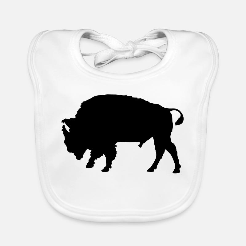 Bison - Baby Bio-Lätzchen - Weiß
