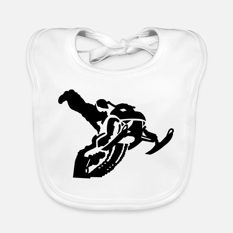 snowmobile stunt Bavoir bio Bébé