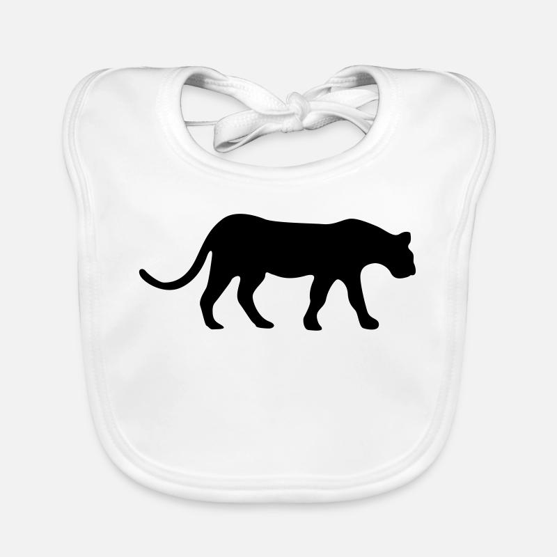 Jaguar - Baby Bio-Lätzchen - Weiß