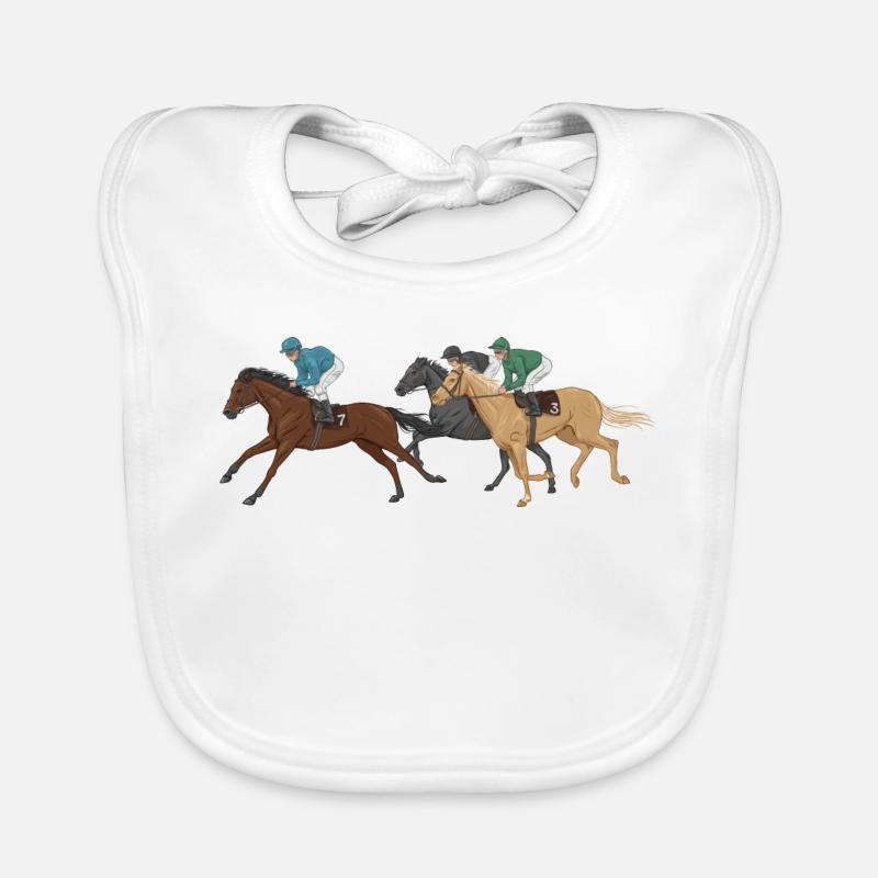 Jockeys - Bavoir bio Bébé - blanc