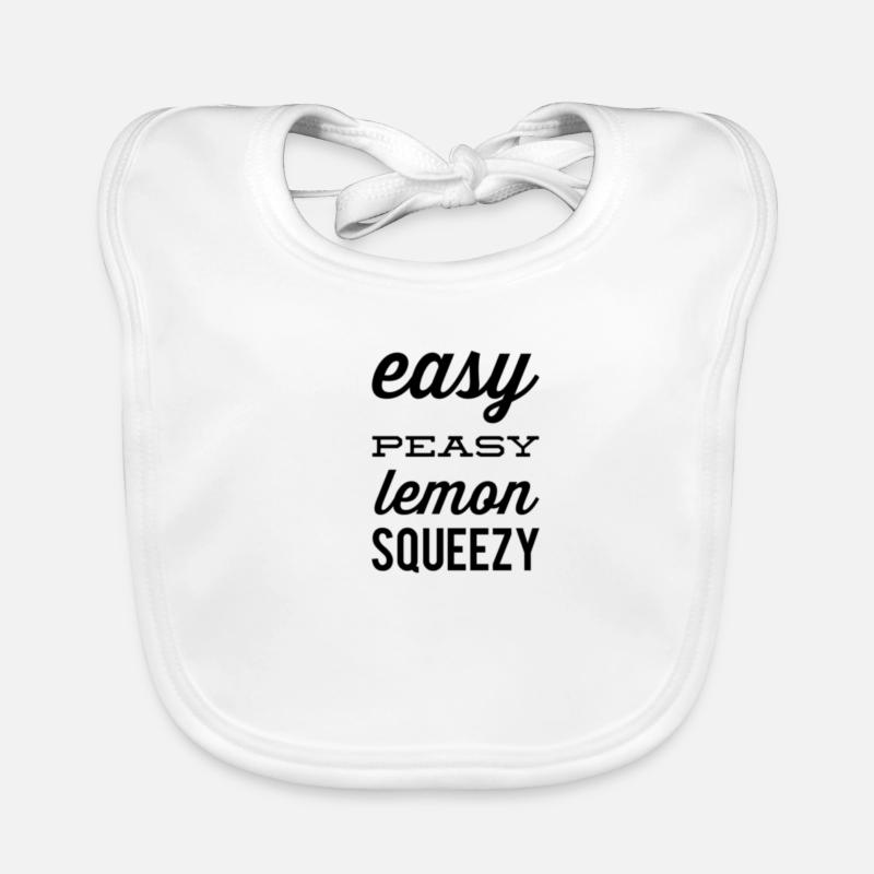 Facile à presser comme un citron – Diction drôle Bavoir bio Bébé