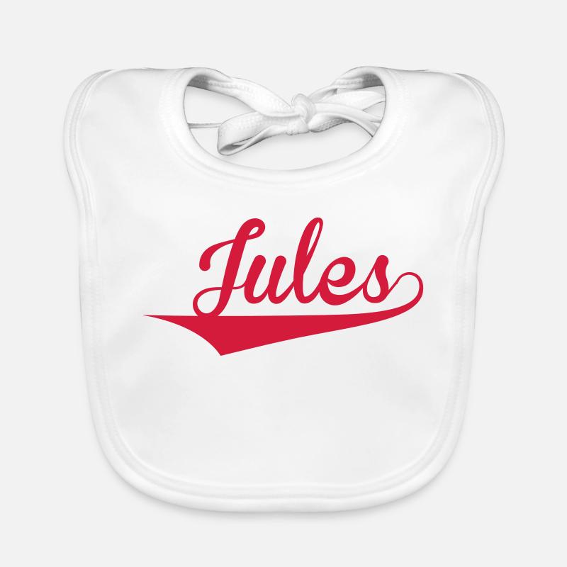 Jules - Bavoir bio Bébé - blanc