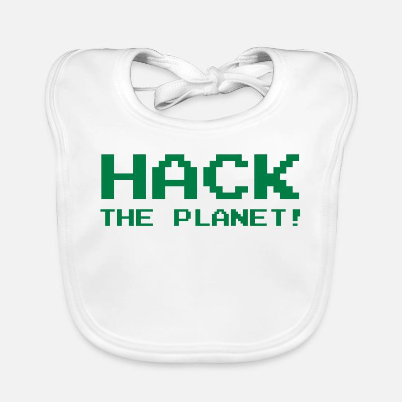 Hack the Planet ! Bavoir bio Bébé