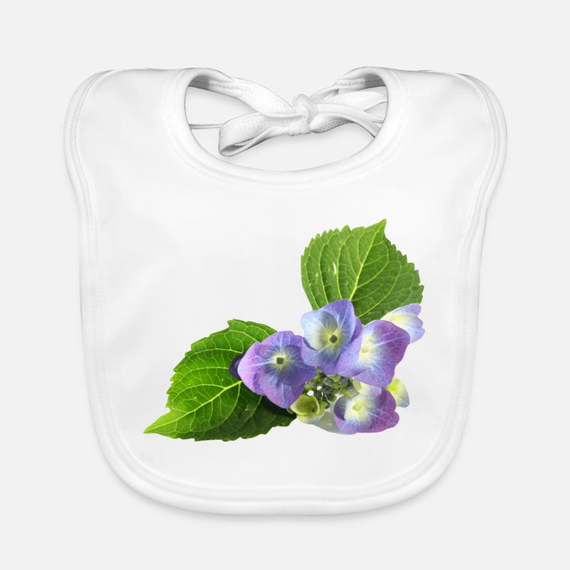 veilchen blume blüte natur - Baby Bio-Lätzchen - Weiß