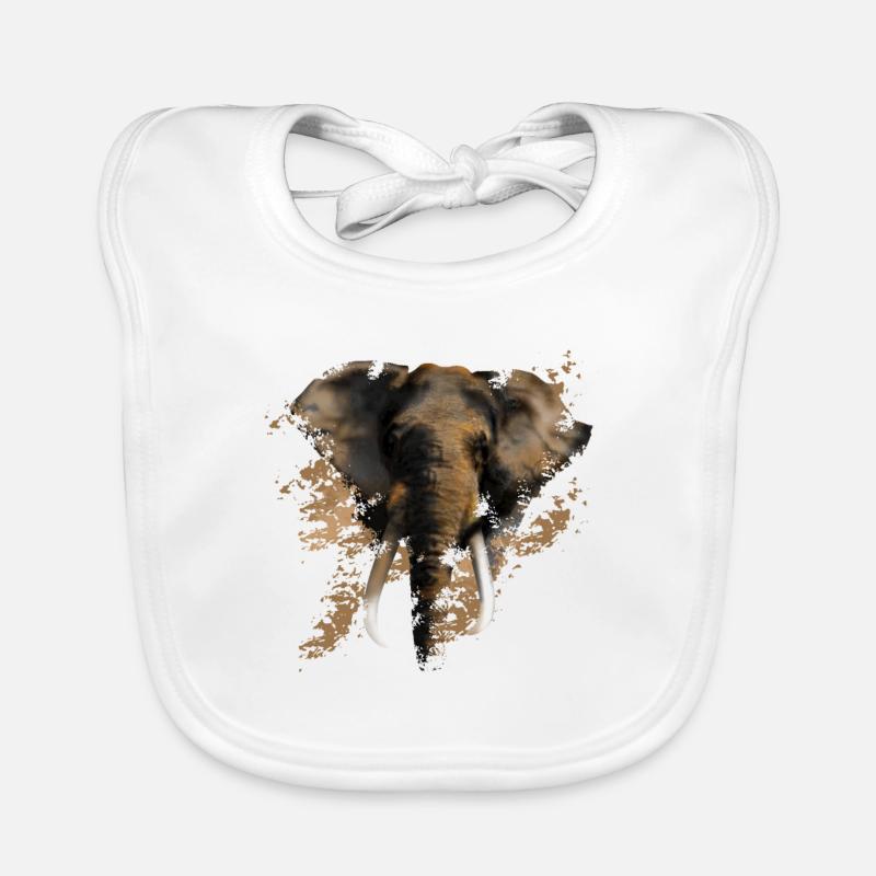 éléphant Bavoir bio Bébé