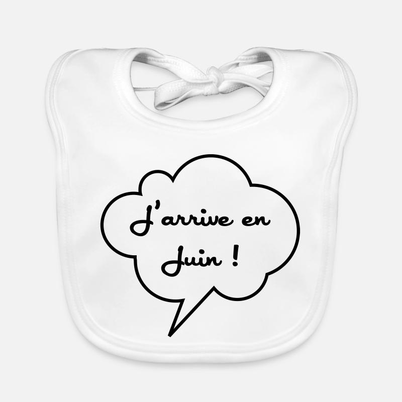 J'arrive en Juin ! Bavoir bio Bébé
