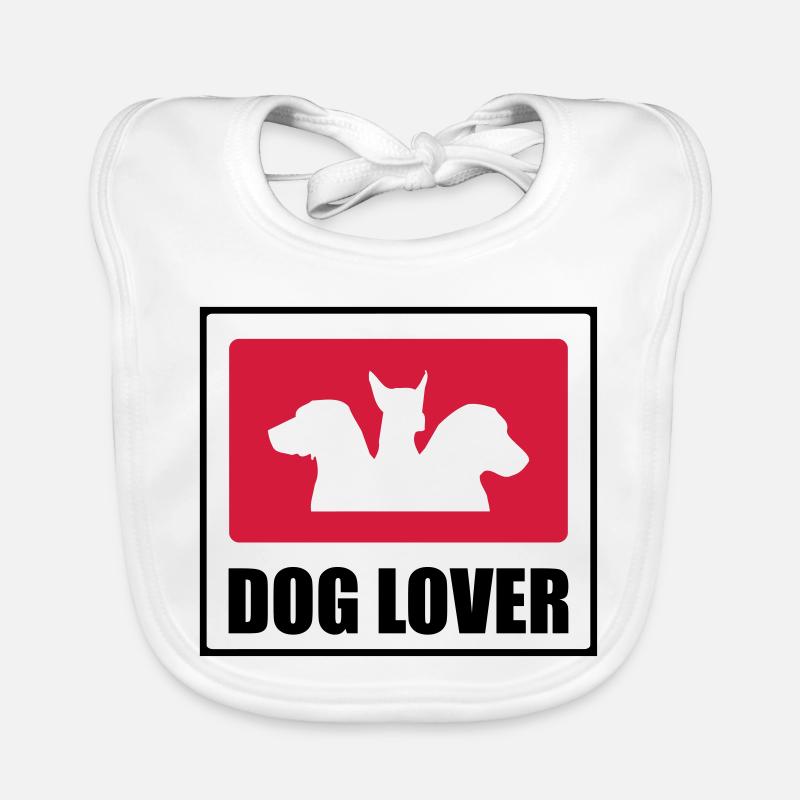 Dog Lover Bavoir bio Bébé
