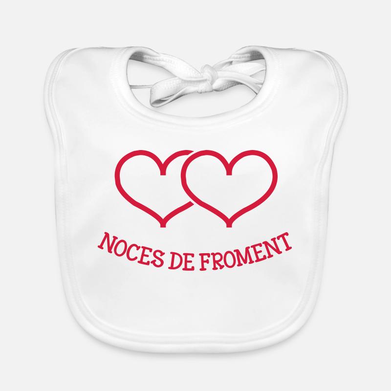 Noces de Froment Bavoir bio Bébé