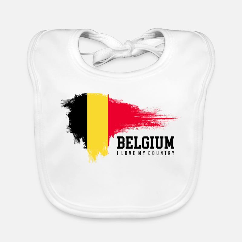 Yellow Stroke Red Splash Organic Baby Bibs