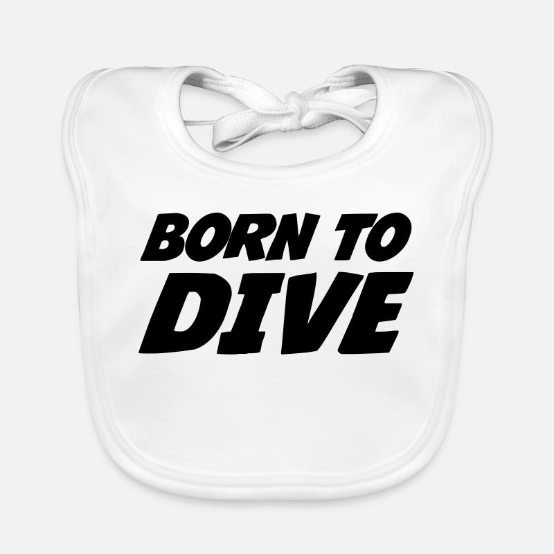 Born to dive Baby Bio-Lätzchen