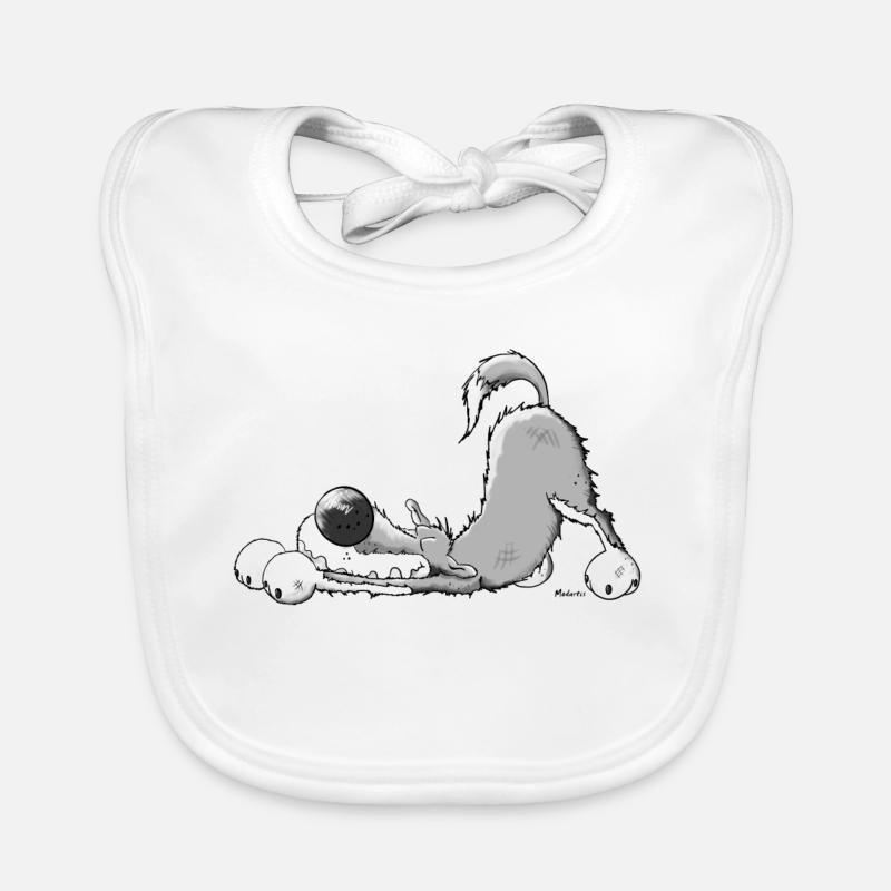 Bonne loup gris Bavoir bio Bébé