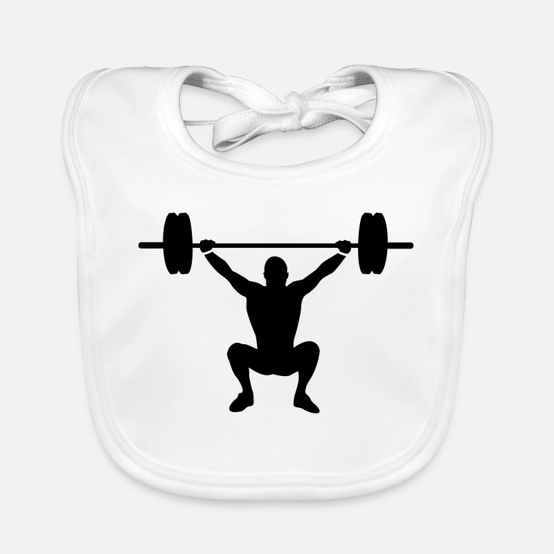 weight lifting Organic Baby Bibs