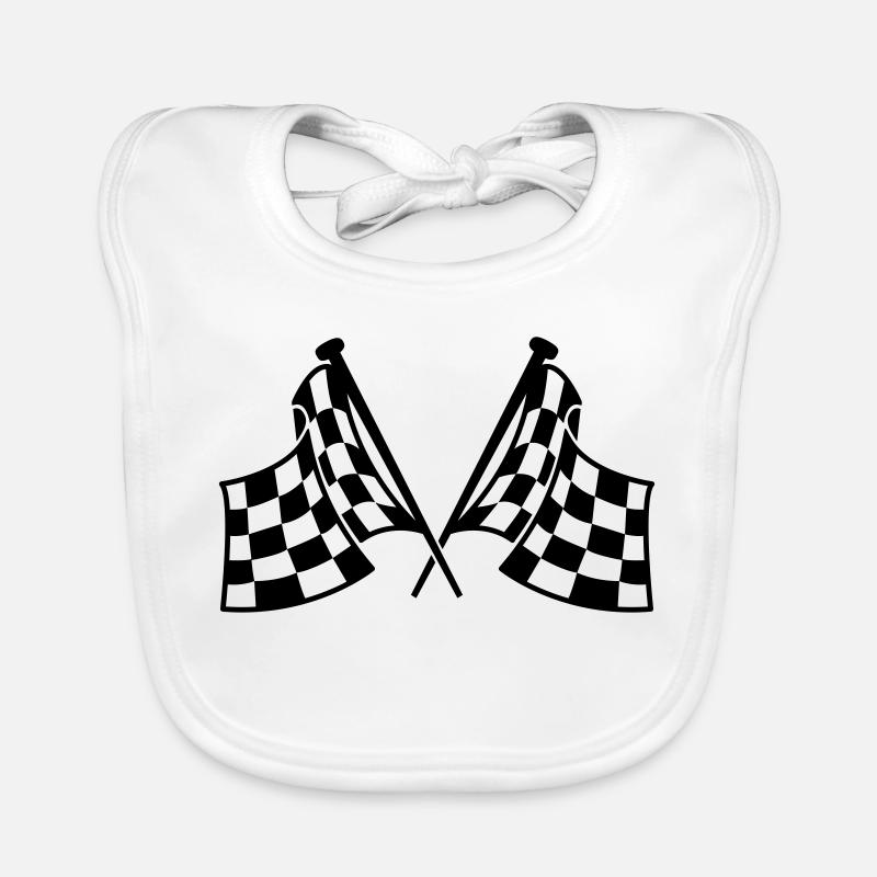 drapeaux de course Bavoir bio Bébé