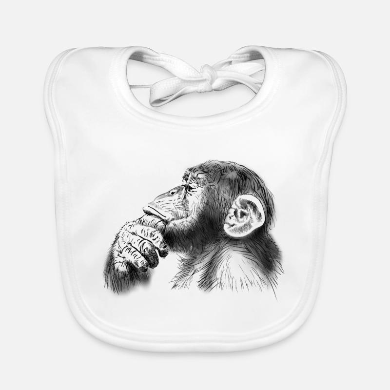 chimpanzé Bavoir bio Bébé
