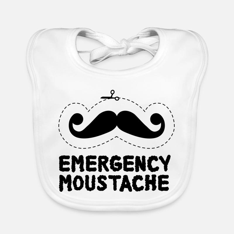 Schnurrbart Baby Bio-Lätzchen