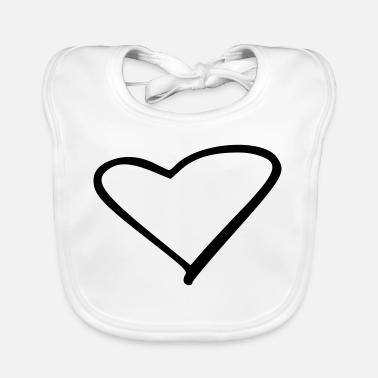 Coeur Bavoir bio Bébé