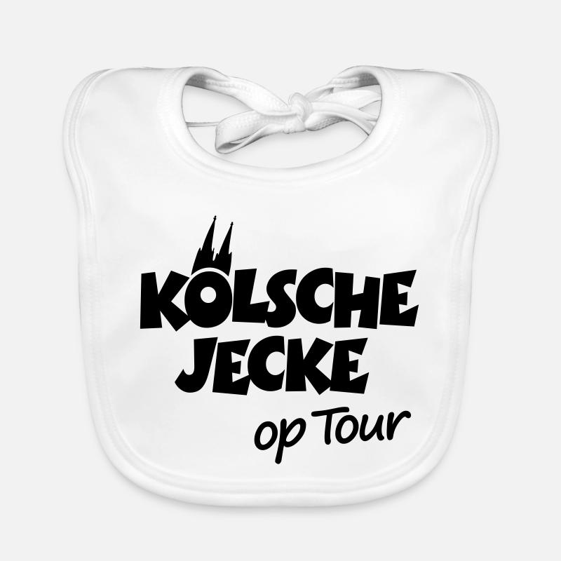 Kölsche Jecke op Tour Köln mit Kölner Dom Baby Bio-Lätzchen
