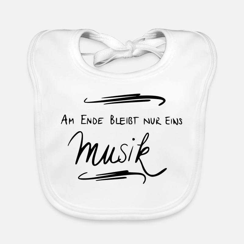 Am Ende bleibt nur eins Musik Baby Bio-Lätzchen