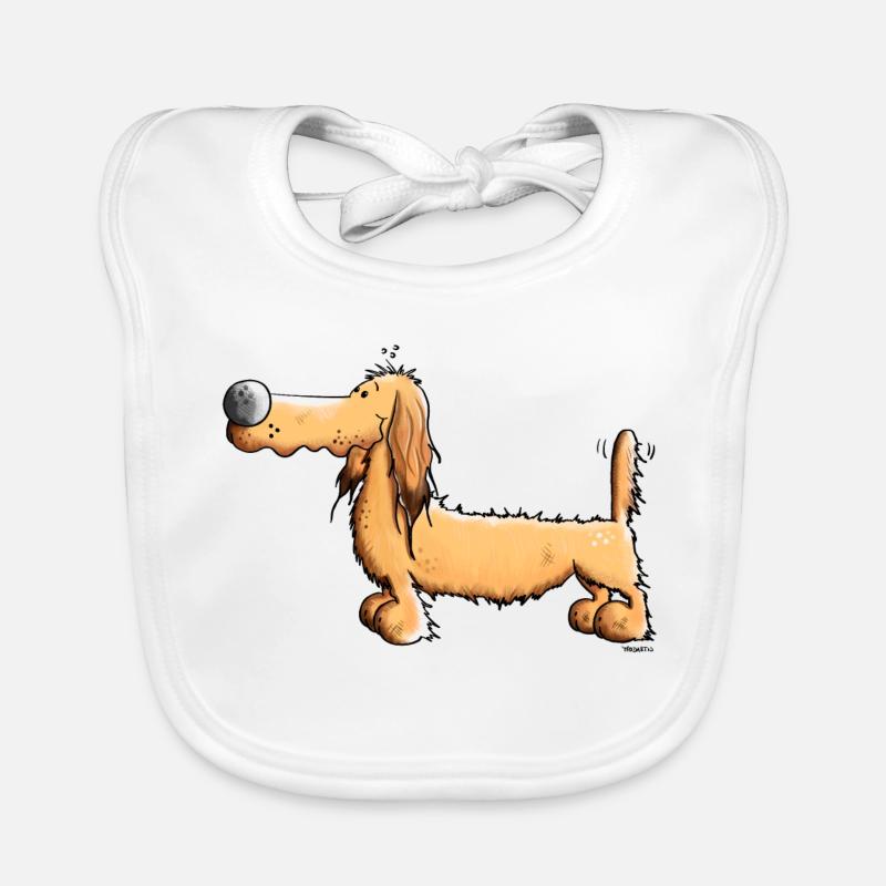 Cute Dachshund Organic Baby Bibs