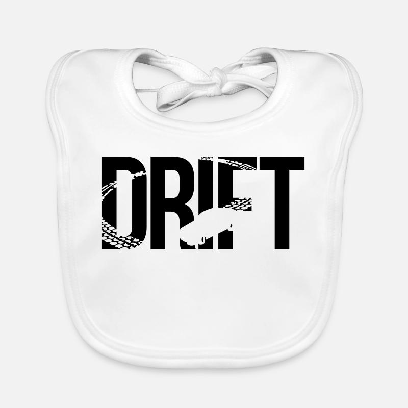drift - Organic Baby Bibs - white