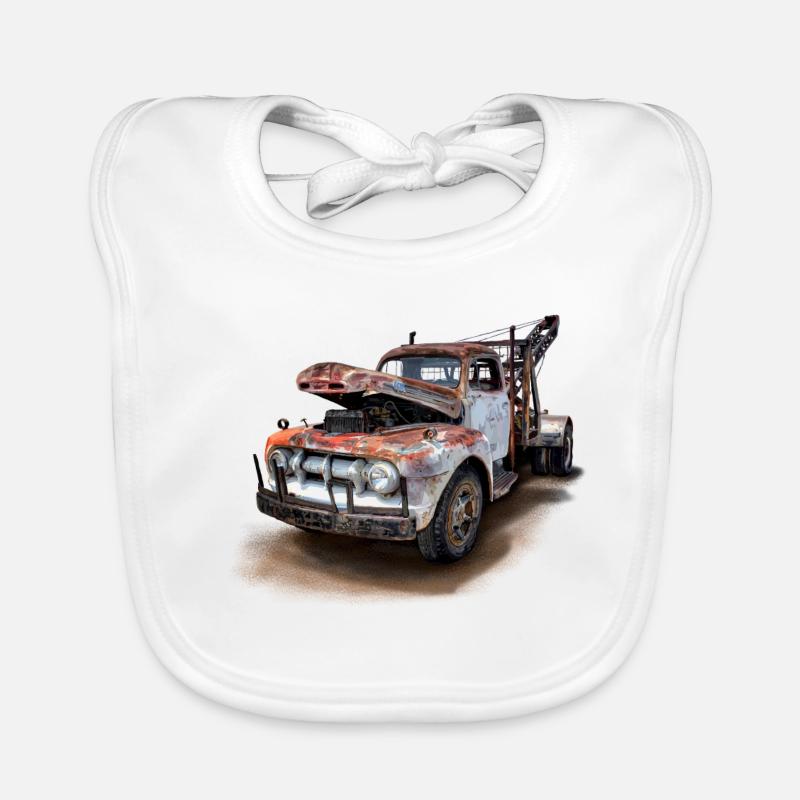 rusty car Organic Baby Bibs